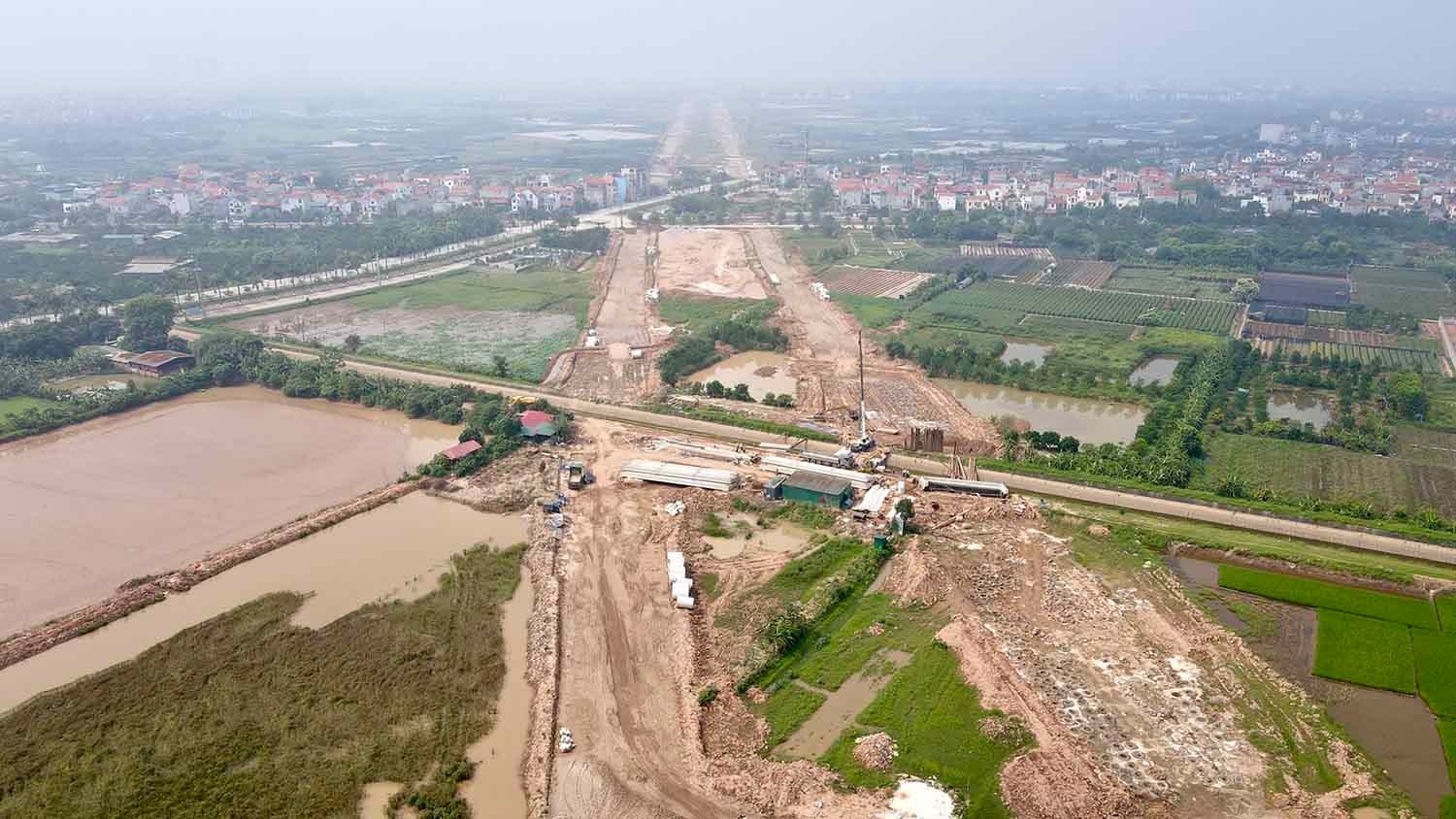 Tiến độ đường vành đai 4 (Nguồn: Báo lao động)